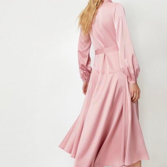 Nasty Gal Long sleeve midi wrap dress - rose color - Picture 3 of 3